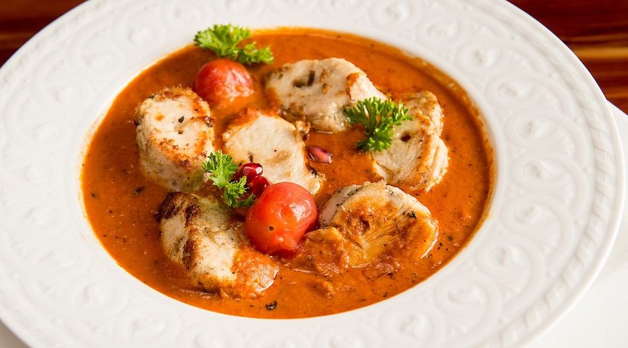 Kiran's signature dishes Sea Bass with Saffron and FennelTandoori Lamb ChopsChicken Tikka Masala